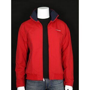 NWT Tommy Hilfiger Men's Windbreaker Yacht Jacket Water Resistant Red $139